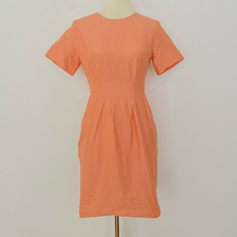 COS Womens A Line Dress with Pockets Crew Neck Short Sleeve Size 4